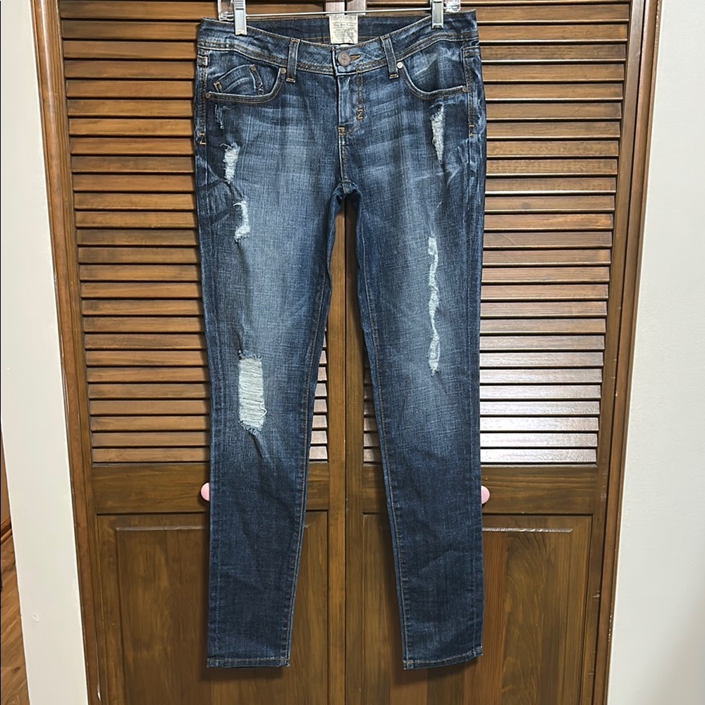 Dylan George Distressed Ripped Skinny Denim Blue Jeans Size 29